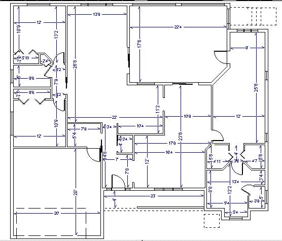 House Floor Plans With Dimensions Floor plan, with interior