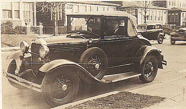 Dad's 1930 Model A Ford, 1935 on NY Avenue in Brooklyn