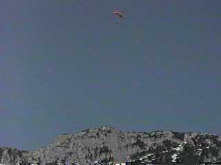 Hang Glider above The Eagles Nest