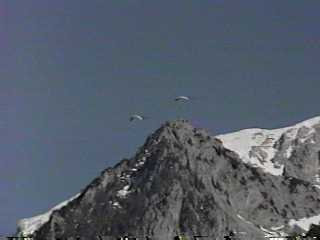 Hang Gliders above Konigssee