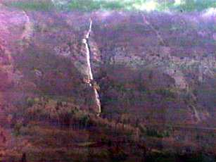Misty Ribbon Falls - North of Sargans