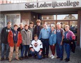 Paul & Students at Sint-Lodewijkscollege
