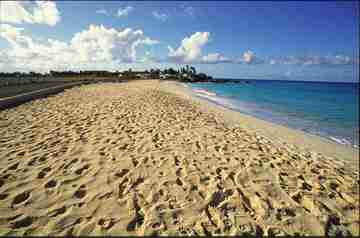 Caribbean beach scene - Sint Maarten, NA